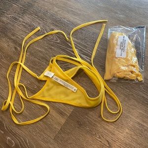 NWOT LAINA RAUMA SUMMER LUVR LINGERIE COLLECTION side tie thong size M